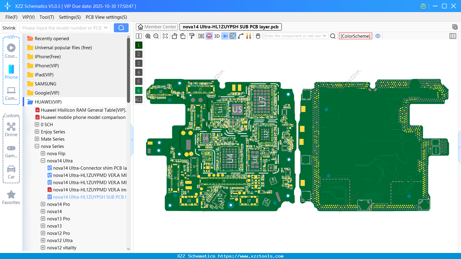 Nova14 Ultra-HL1ZUYPSH SUB PCB Layer